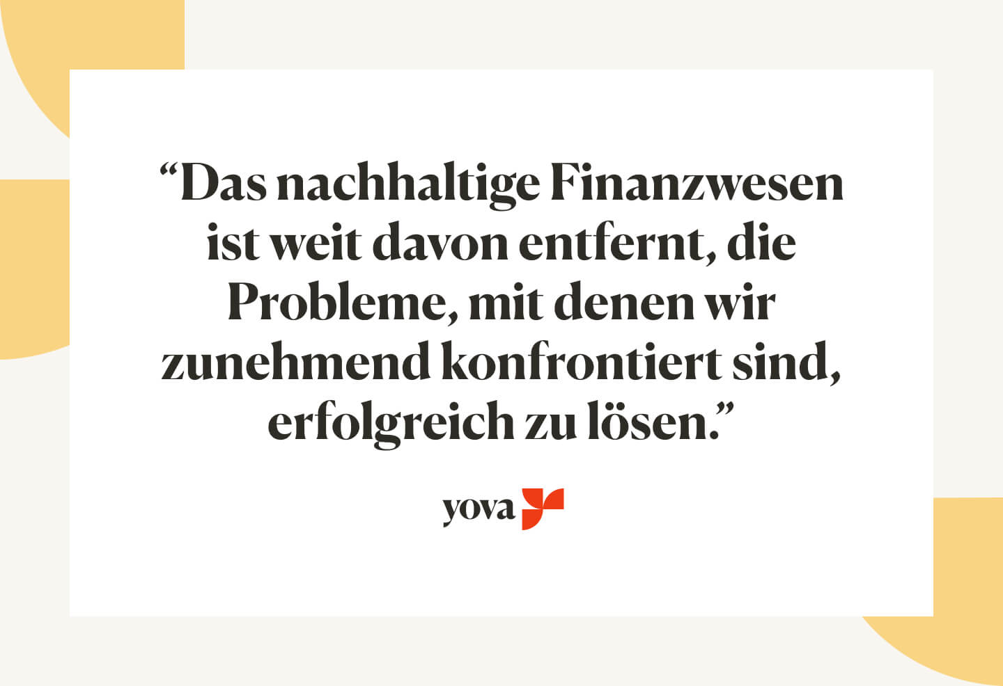 Fünf Schlüsselmassnahmen zur Förderung nachhaltiger Finanzen