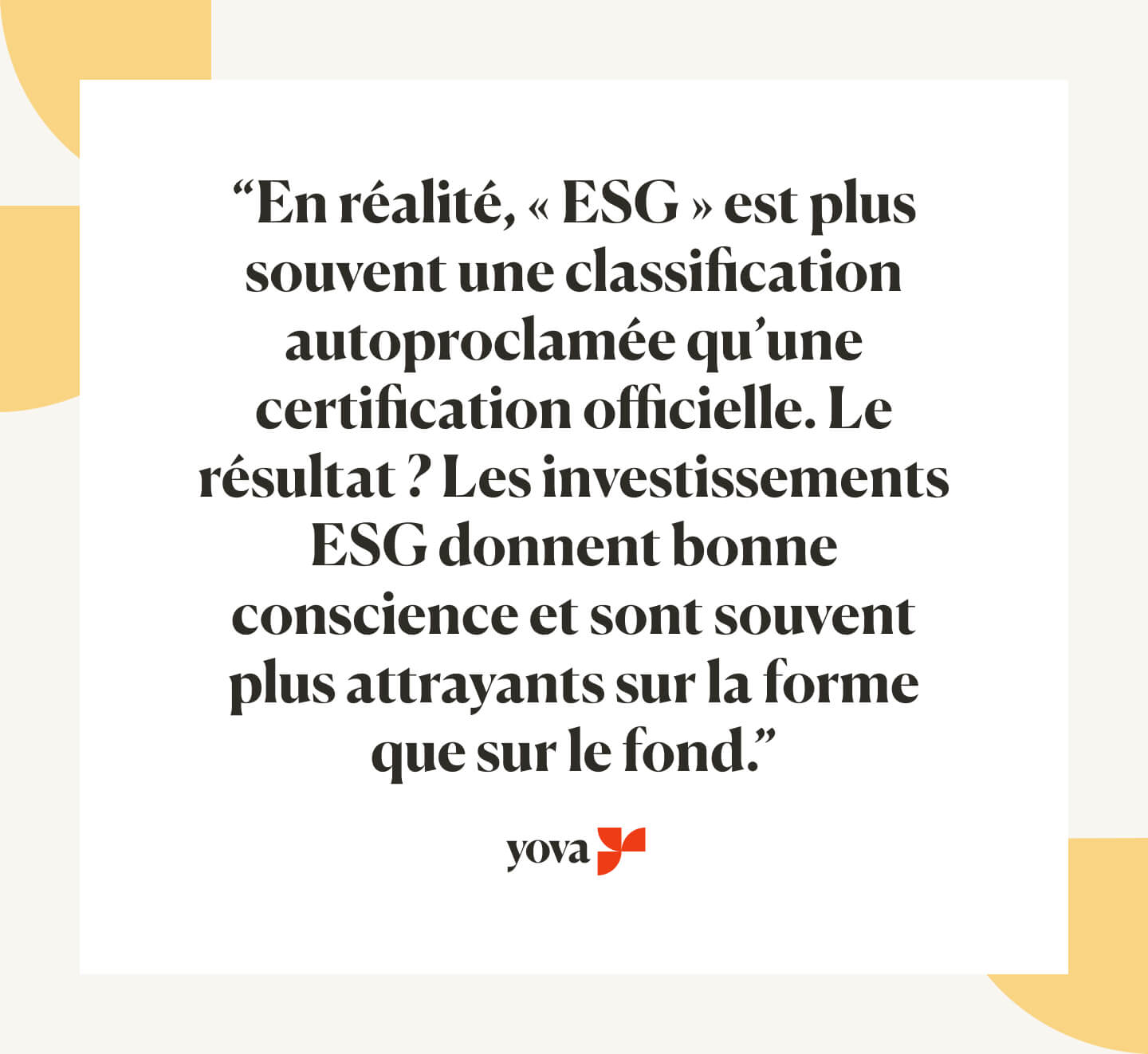 Qu’entend-on par ESG ?