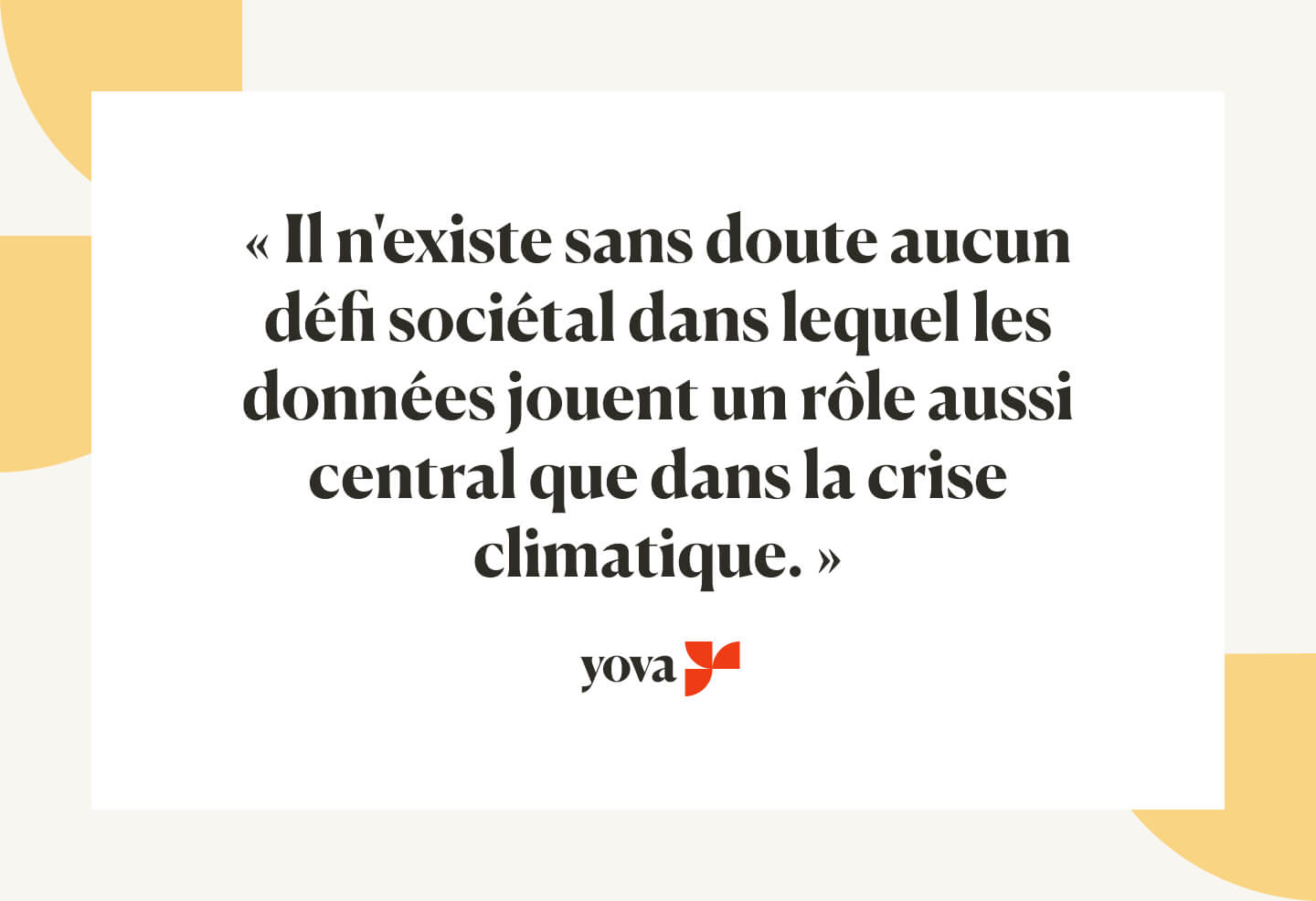 Rôle des données dans la crise climatique