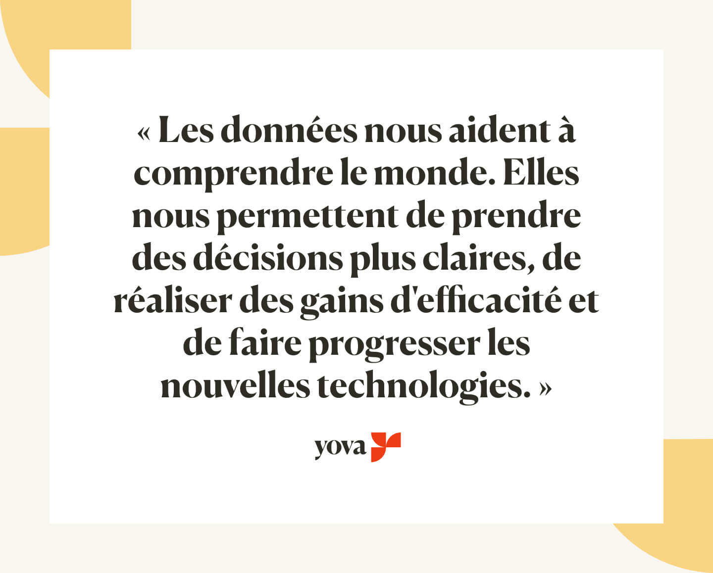 Les données nous aident à comprendre le monde
