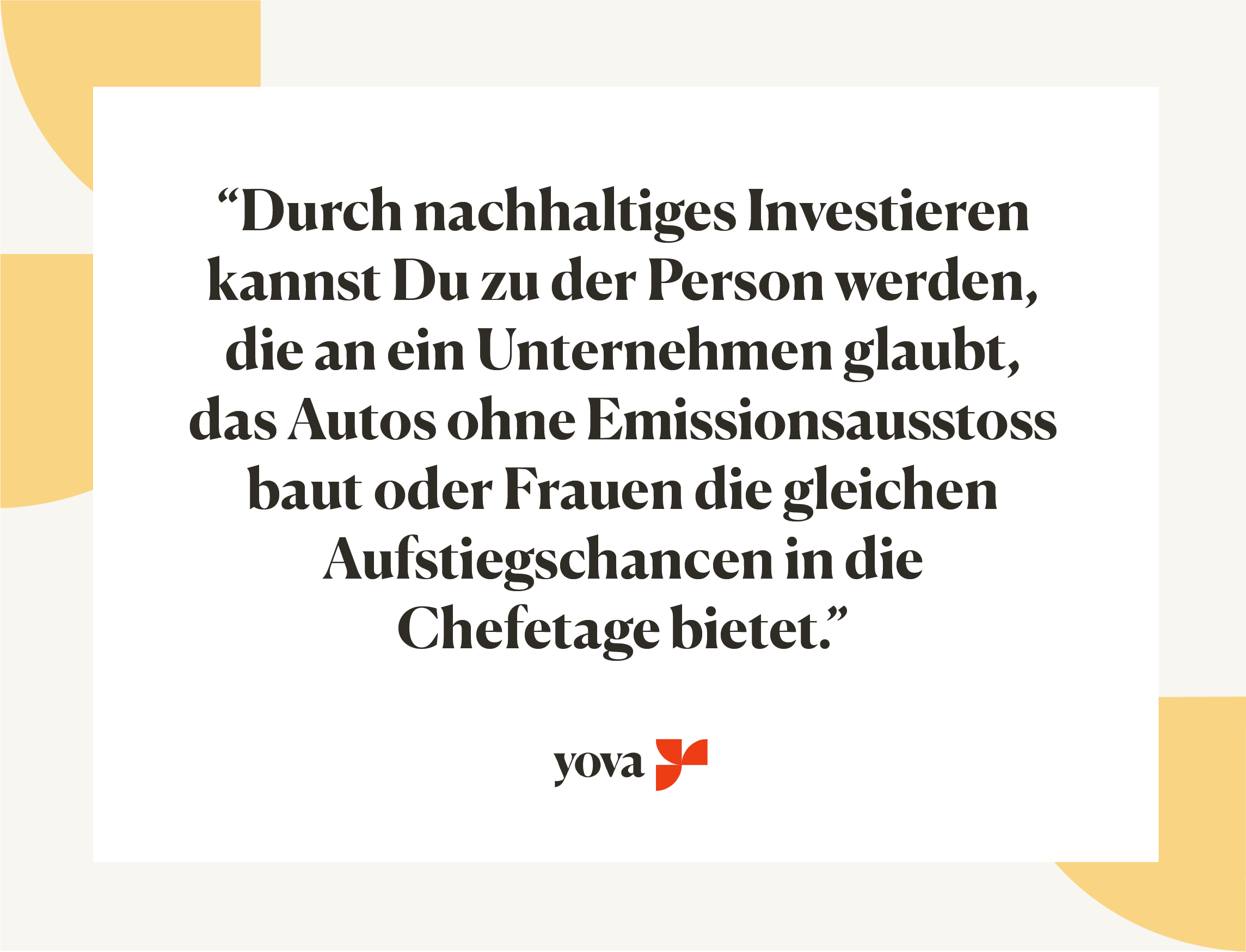 nachhaltiges investieren Schweiz Inyova